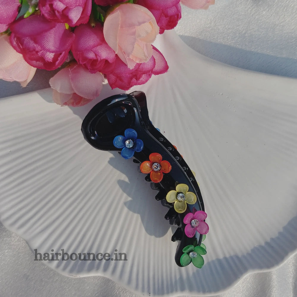 Colourful Flower Handmade Banana Clip