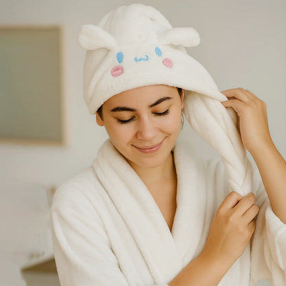 Cute Bunny Hair Drying Towel