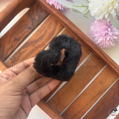Colourful Heart Fur Hair Claw - Medium