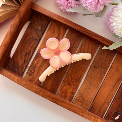 Pastel Bloom Flower Hair Claw – Large