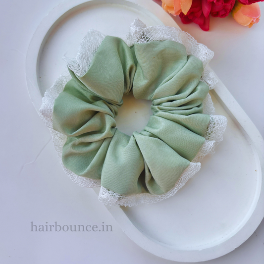 Vintage Scrunchie - Light Green