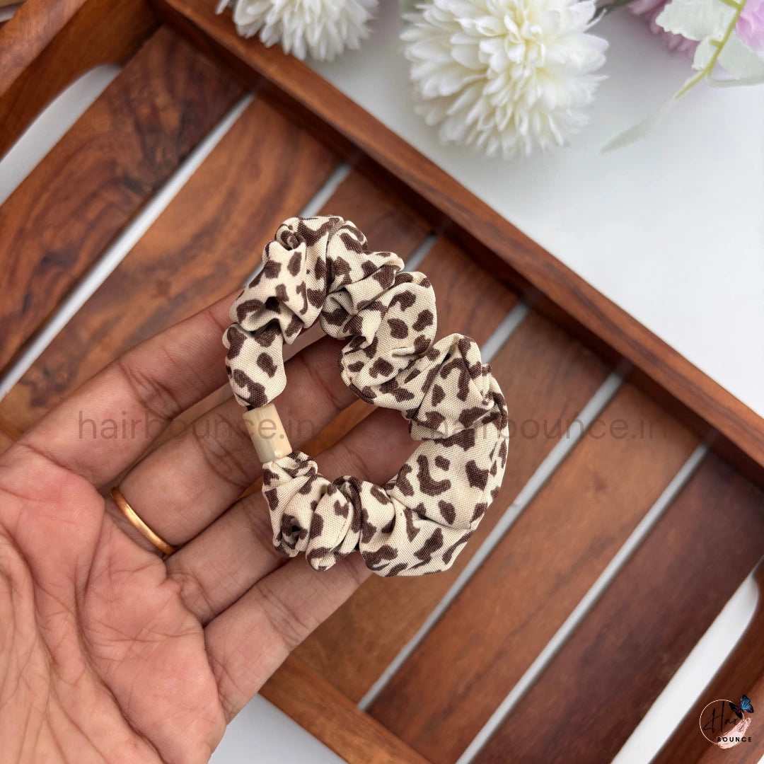 Wild Charm Animal Print Scrunchie Hair Tie