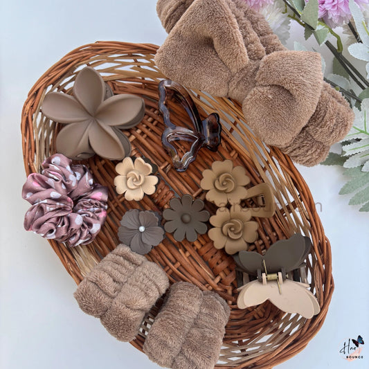 Cozy Nude Hair Essentials Hamper