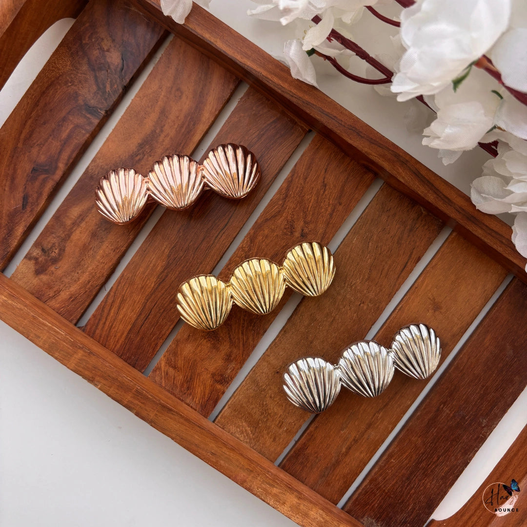 Shell Shine Metallic Center Hair Clip