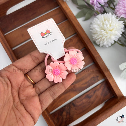 Cute Daisy Flower Hair Ties for Girls – Pack of 2