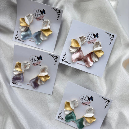 Petal Cascade Statement Earrings