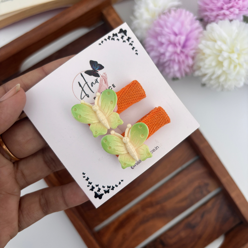 Dual Shade Butterfly Alligator Clip