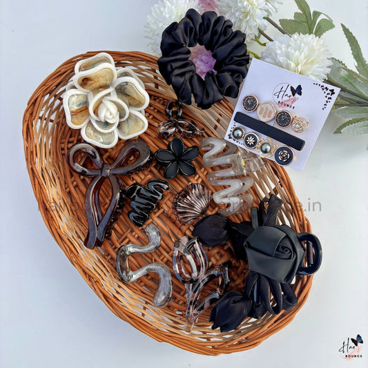 Ebony Elegance Hair Accessory Hamper