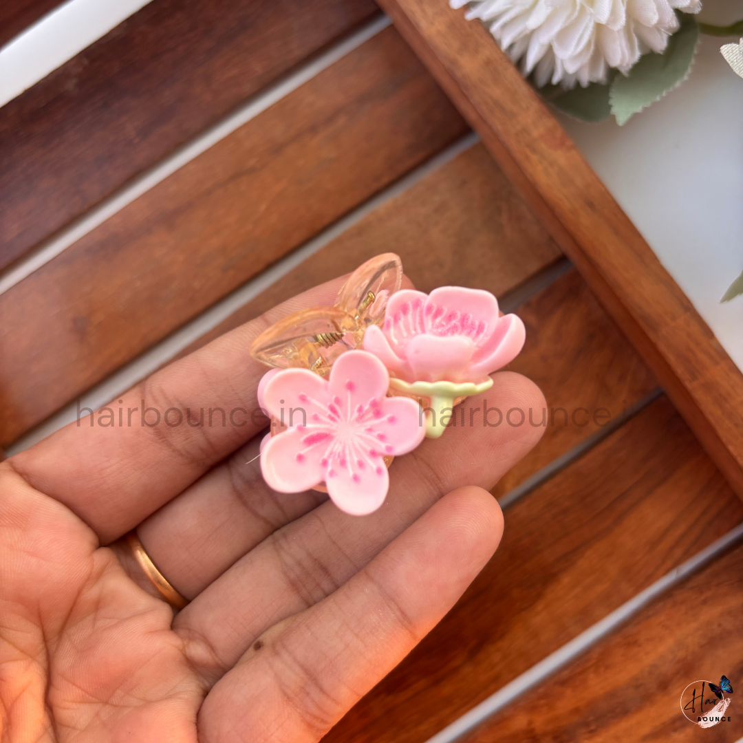Ceramic Flower Hair Claw - Small