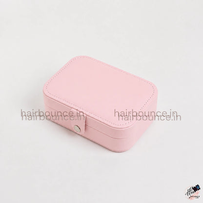 Leather Zipper Portable Storage Case with Dividers Container for Rings, Earrings, Necklace Home Organizer