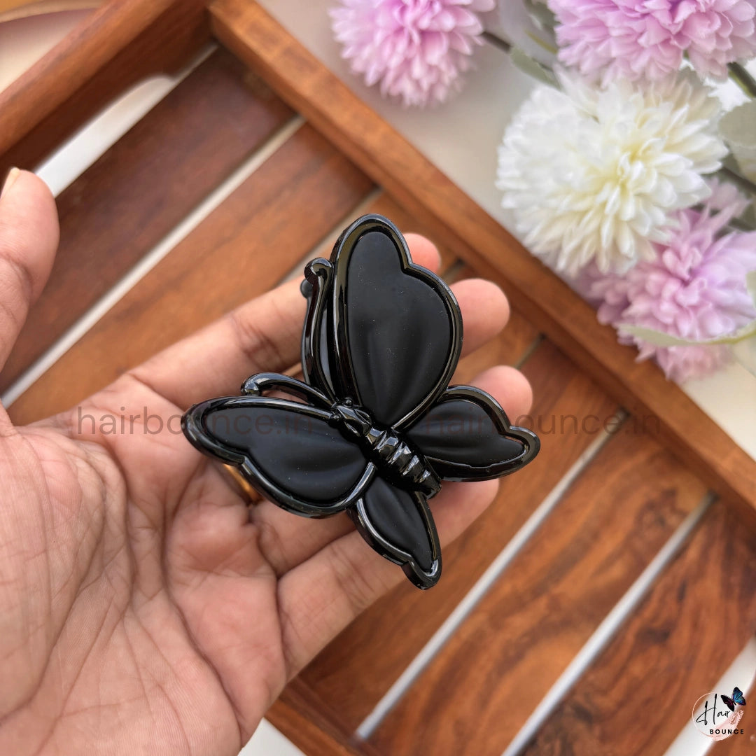 Flutter Charm Butterfly Hair Claw – Medium