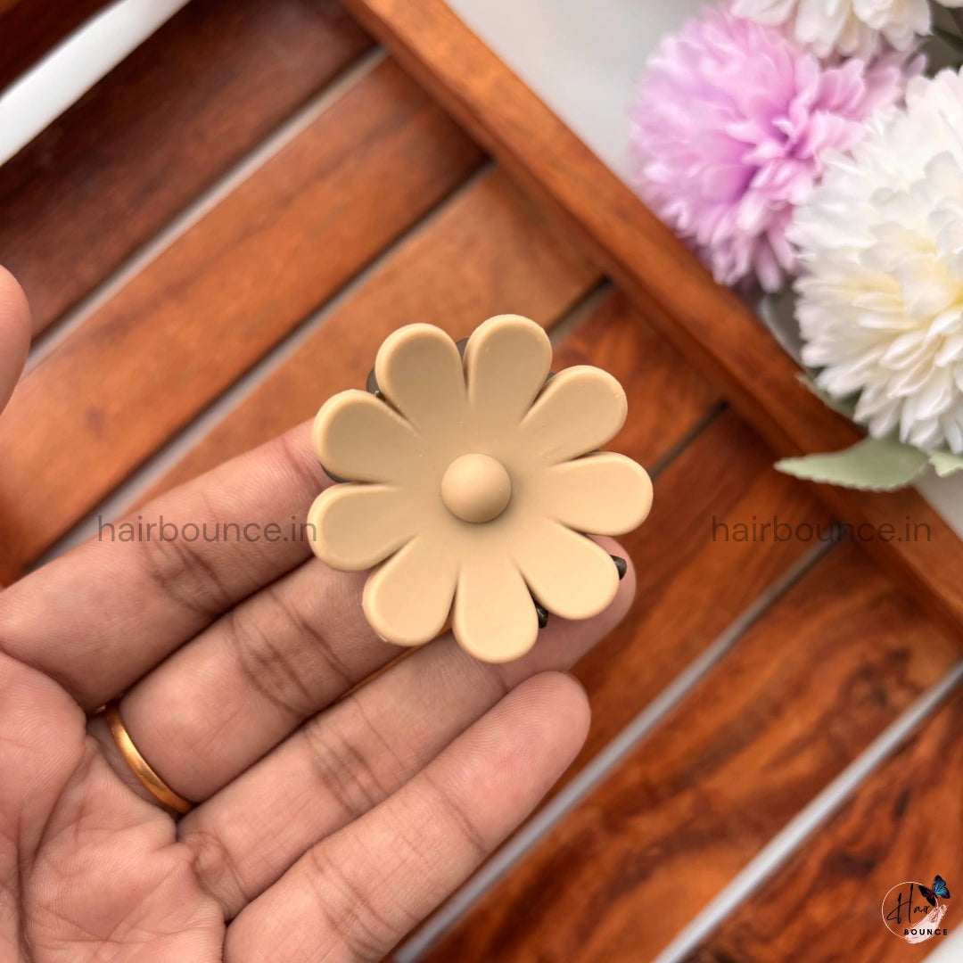 Dual Colour Daisy Flower Hair Claw - Small
