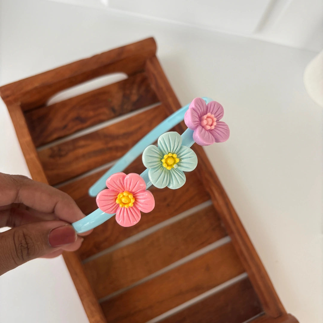 Dual Bloom Flower Headband