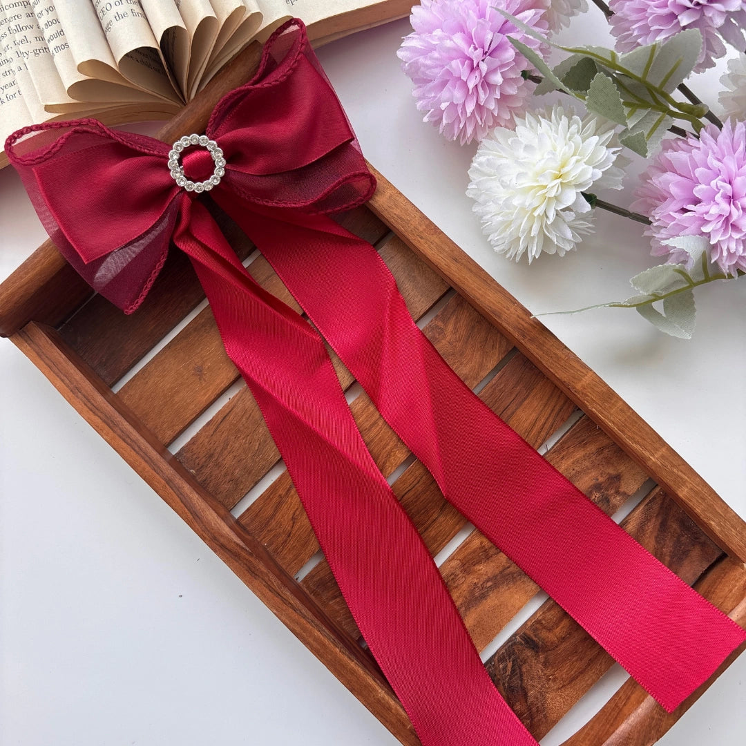 Elegant Satin Bow Clip
