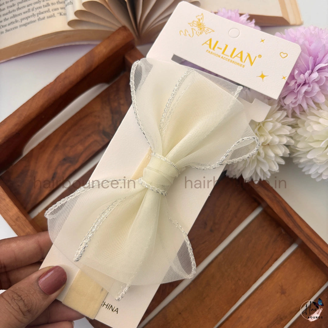 Elegant Sheer Bow Baby Headband