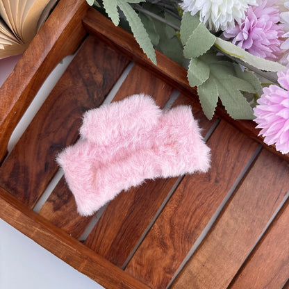 Rectangle Fur Hair Claw - Large