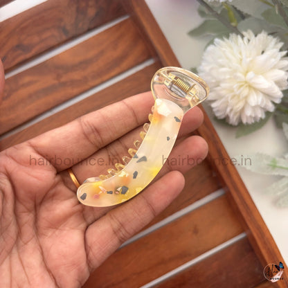 Confetti Jelly Banana Hair Claw – Medium