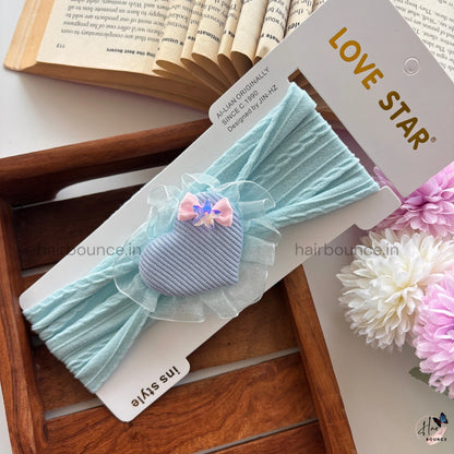 Soft Heart Puff Newborn Baby Headband