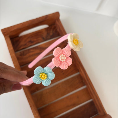 Dual Bloom Flower Headband