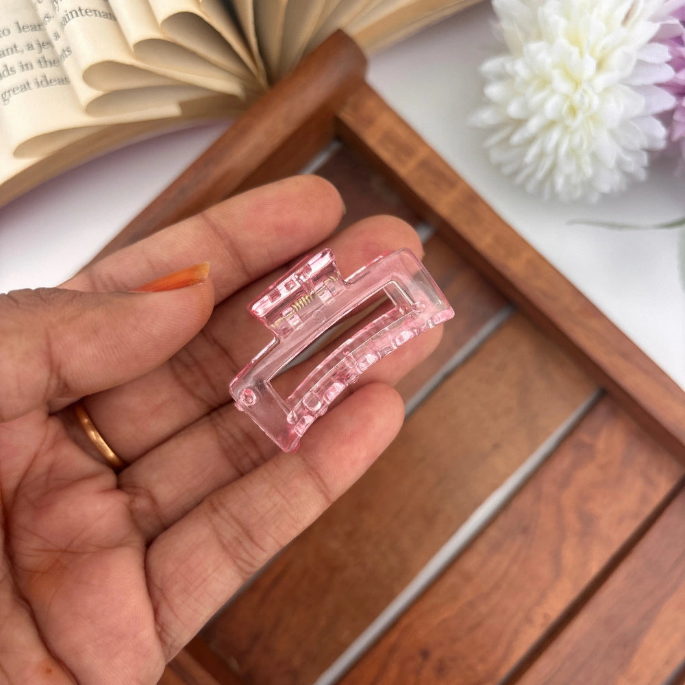 Glossy Rectangle Hair Claw - Small