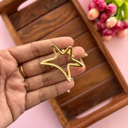 Star Metal Hair Claw - Medium