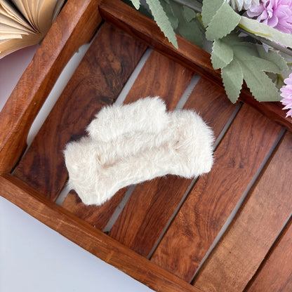 Rectangle Fur Hair Claw - Large