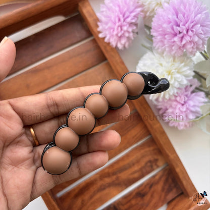 Candy Pop Bubble Banana Clip – Large | Trendy Matte Ball Design Hair Clip for Women & Girls
