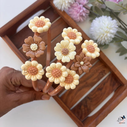 Sunflower Bloom Hairband – Neutral Collection