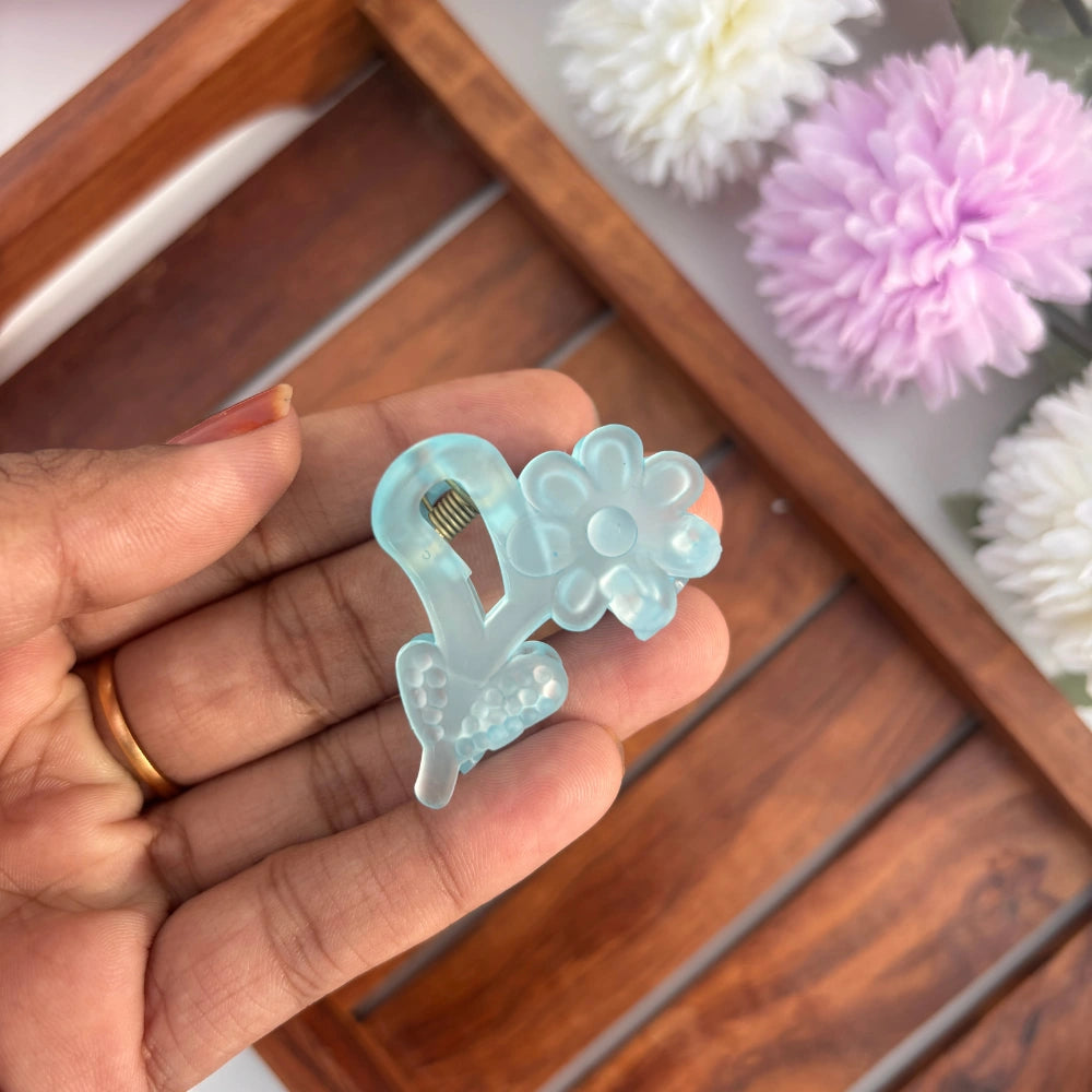 Pastel Flower Hair Claw - Small