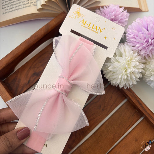 Elegant Sheer Bow Baby Headband
