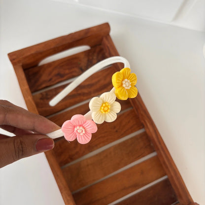 Dual Bloom Flower Headband