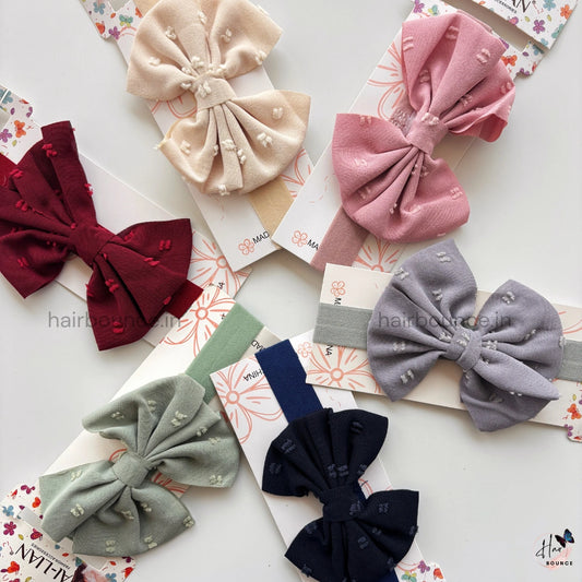 Soft Bow Newborn Headband