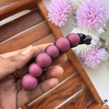 Candy Pop Bubble Banana Clip – Large | Trendy Matte Ball Design Hair Clip for Women & Girls