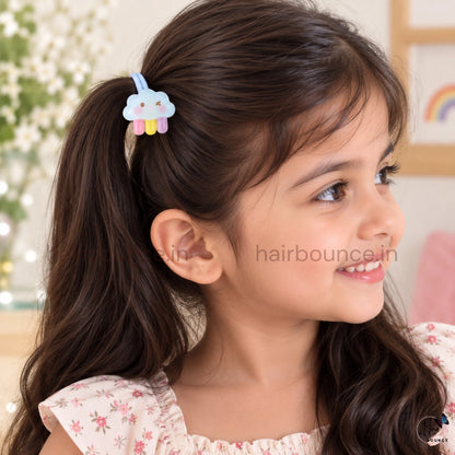 Cute Unicorn & Rainbow Ponytail Rubber Bands for Girls – Pack of 2
