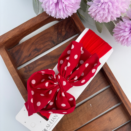 Dotted Bow Headband