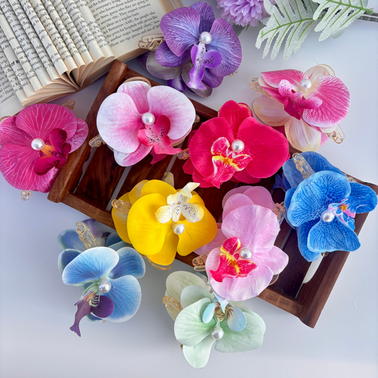 Orchid Pearl Hair Claw - Large