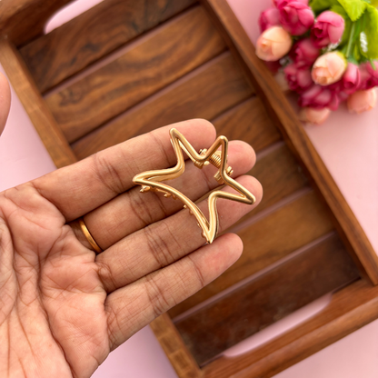 Star Metal Hair Claw - Medium
