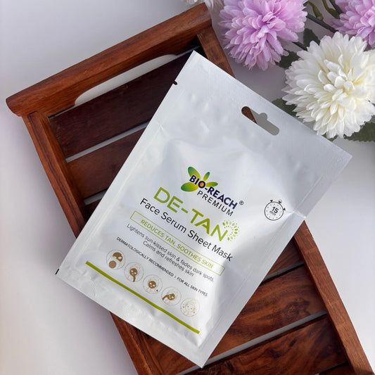 🌞 De-Tan Face Serum Sheet Mask