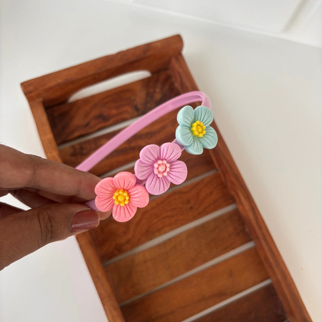 Dual Bloom Flower Headband