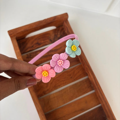 Dual Bloom Flower Headband