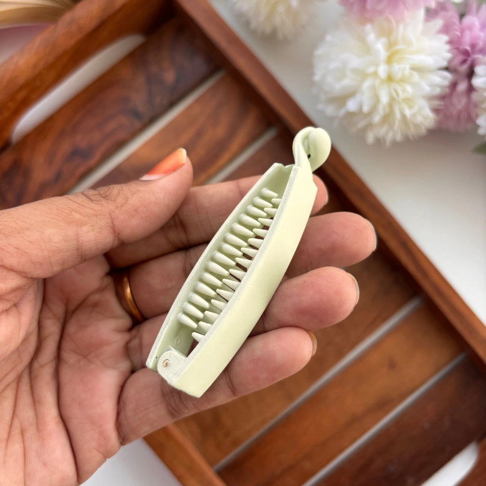 Matte Finish Classic Banana Hair Clip - Medium