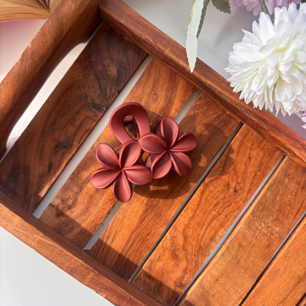 Blossom Duo Hair Claw – Medium 🌸✨