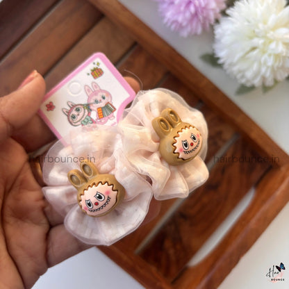 Bunny Bloom Organza Hair Rubber Bands