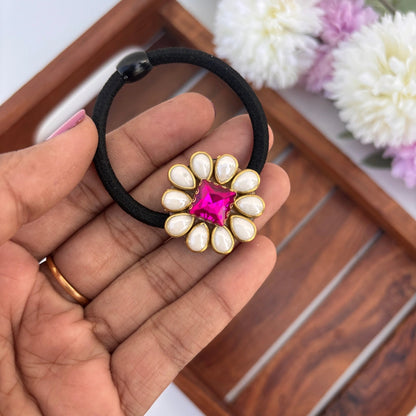 Fuchsia Glow Hair Tie