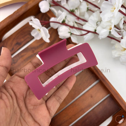 Dual Colour Rectangle Hair Claw - Large