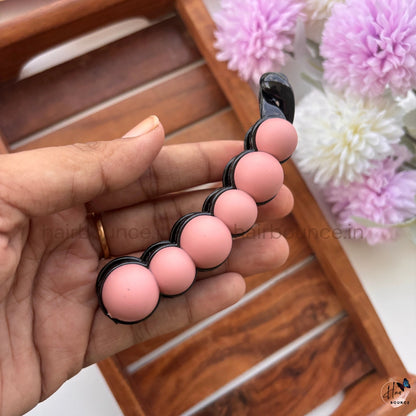 Candy Pop Bubble Banana Clip – Large | Trendy Matte Ball Design Hair Clip for Women & Girls