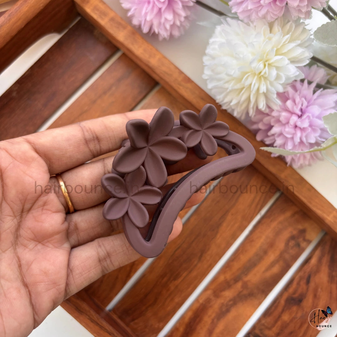 Petal Bloom Hair Claw for Women – Medium
