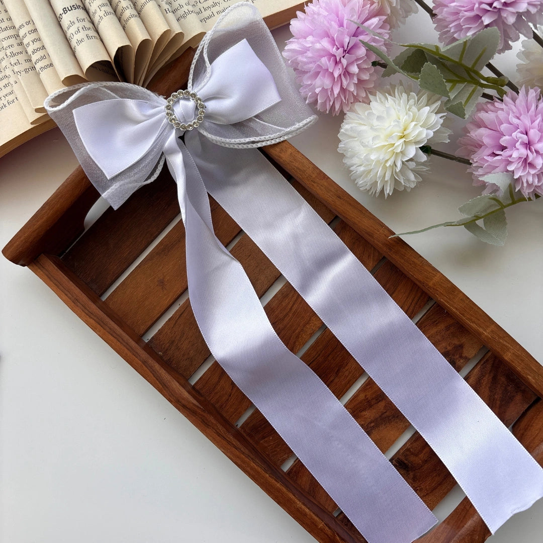Elegant Satin Bow Clip