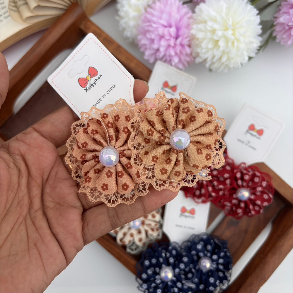 Vintage Lace Flower Rubber Bands