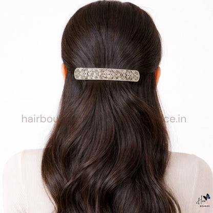 Classic Victorian Scroll Barrette – Elegant Metal Hair Clip
